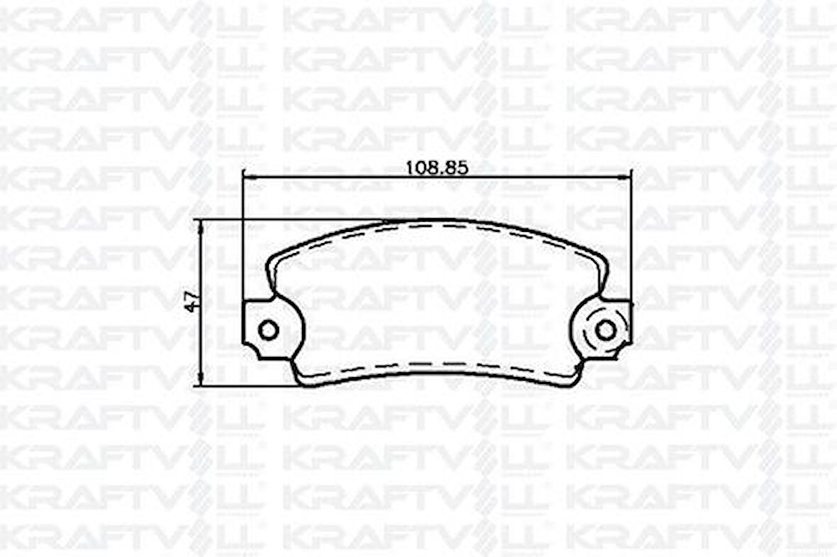 Kraftvoll 07010003 Ön Fren Balatası Renault 12 Solenza 7701201095