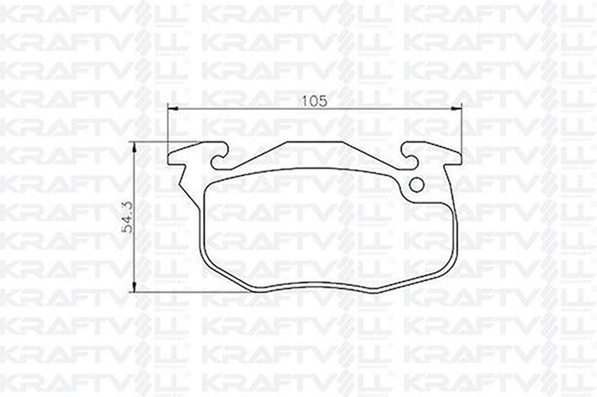 Kraftvoll 07010004 Ön Fren Balatası Renault 9 YM Renault 19 Clio III Express Saxo 1.0L.1.1L.1.4L Saxo P106 P306 P404 7702163324