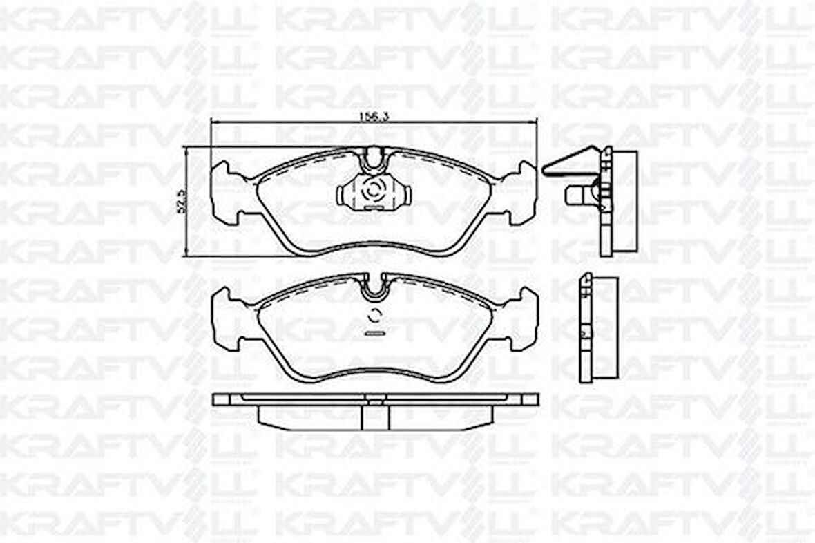 Kraftvoll 7010008 Ön Fren Balatası Astra F 92>98 Vectra A 89> 95 Vectra B 96> 01