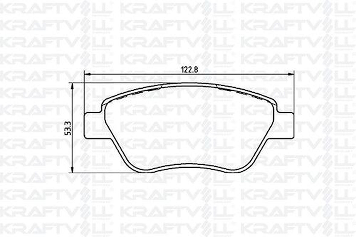 Kraftvoll 7010032 Ön Fren Balatası Lınea Stılo Bravo Siena Palıo Albea 1.2 1.4 1.6 1.9D Multıjet 10 01> Doblo 1.3D Nemo Bipper Fıorıno (Fıssız)