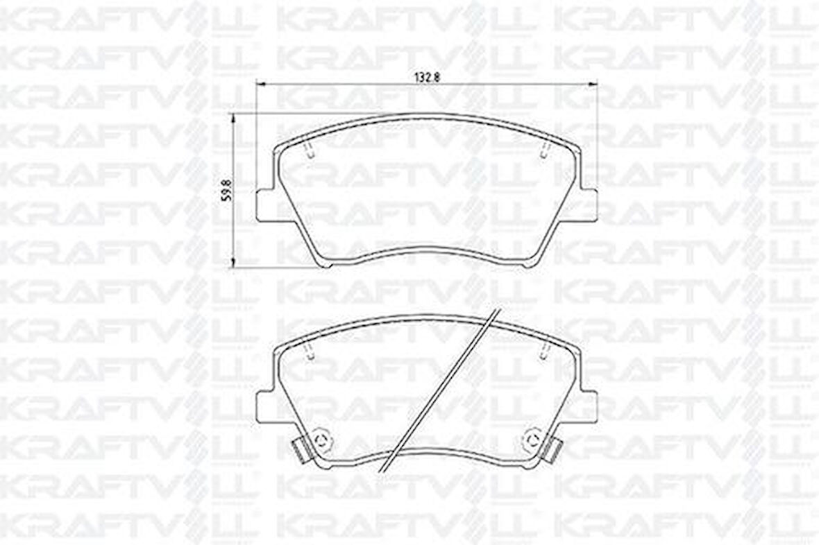 Kraftvoll 7010101 Ön Fren Balatası Hyundaı Elantra 2011> Elantra 2016> I30 2011> Kıa Optıma 2012> Cerato 2015> Ceed 12>