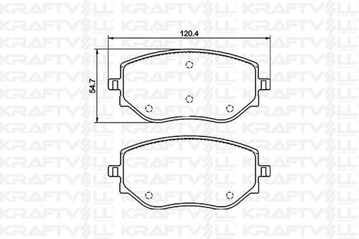Kraftvoll 7010113 Fren Balatası Ön Clıo V 1.0 Sce 75 1.0 Tce 100 1.5 Dcı 19 > Mıcra V K14 1.0 18 >