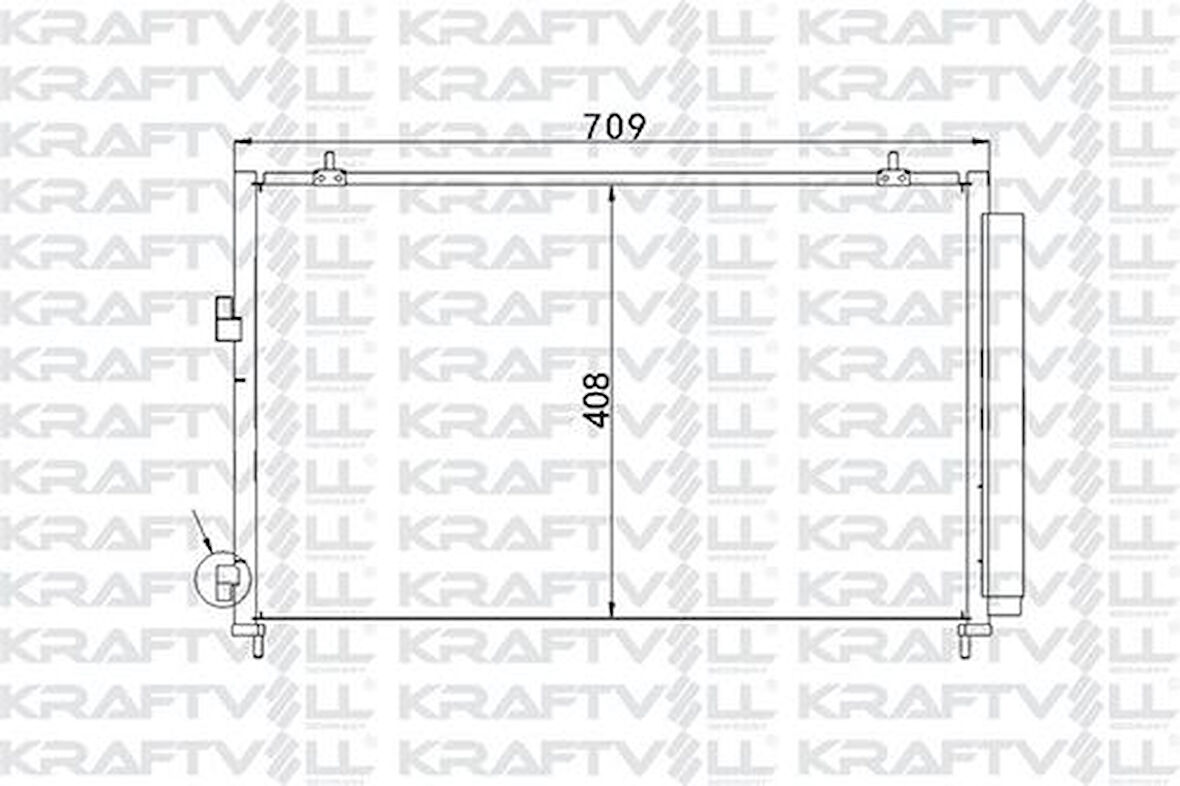 Kraftvoll 08060006 Klima Radyatörü RAV4 2.0 Benzinli-2.0 D4D Dizel 2012- 884600R030