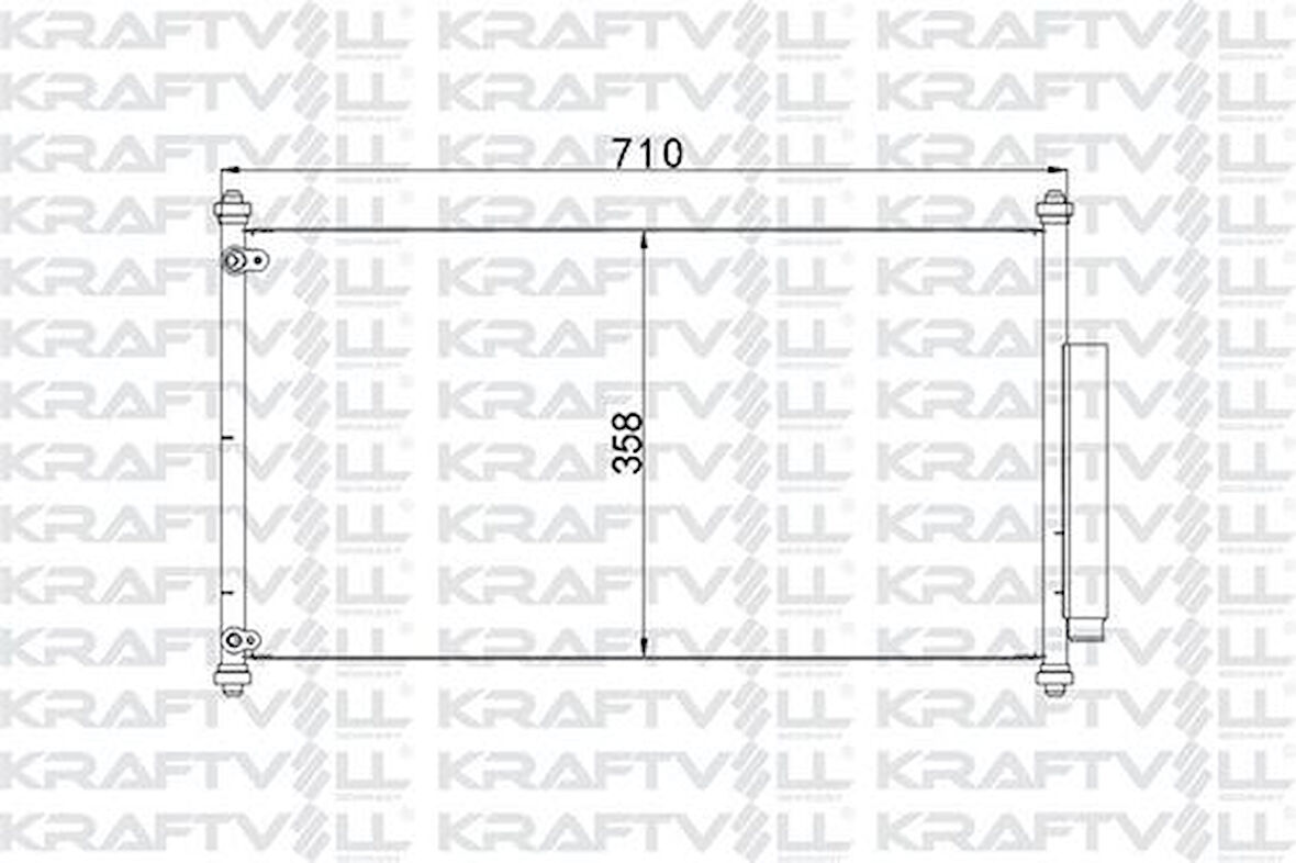 Kraftvoll 08060024 Klima Radyatörü Honda Accord 2013- 80110T2FA01