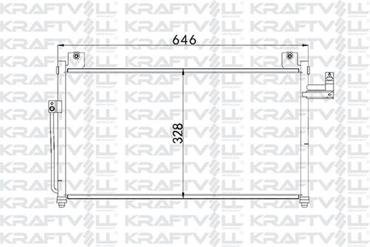 Kraftvoll 08060037 Klima Radyatörü Mazda 323 1.6 16V 1998-2003 BK2J61480