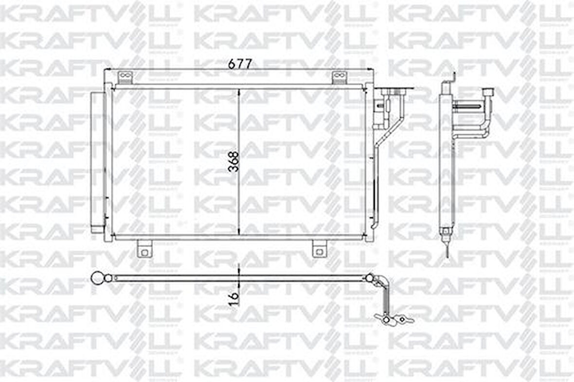 Kraftvoll 08060039 Klima Radyatörü Mazda 6 2013- GHR161480