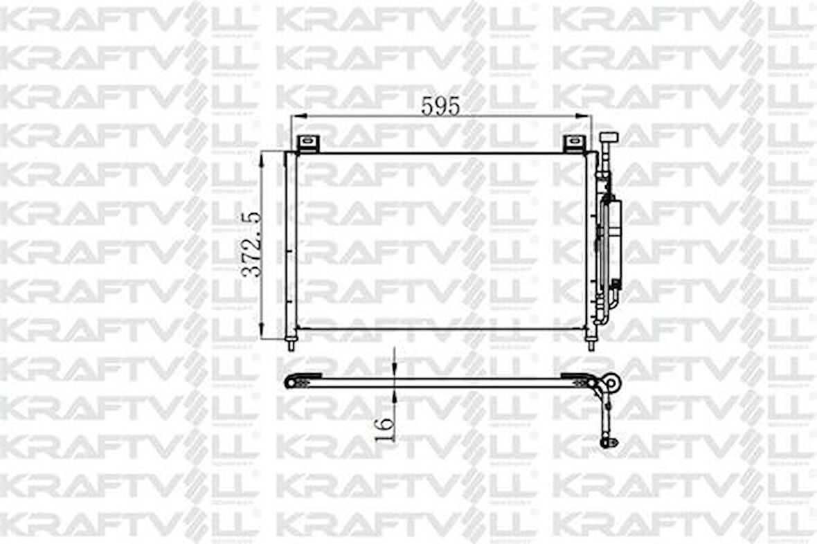 Kraftvoll 08060073 Klima Radyatörü W220 98-05 C215 99-06 R230 03-11 A2205001054