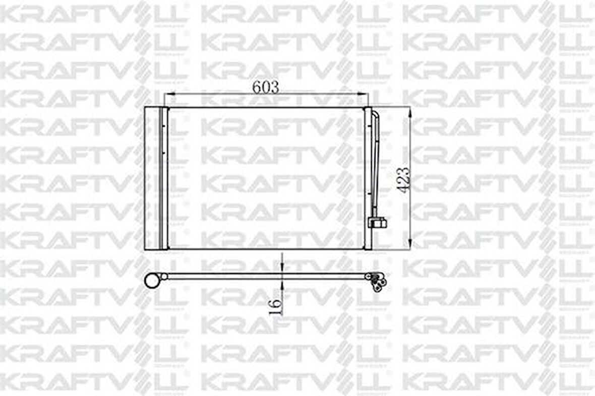 Kraftvoll 08060083 Klima Radyatörü BMW M54 N62 N73 E60 E65 E63 E63 64509122825