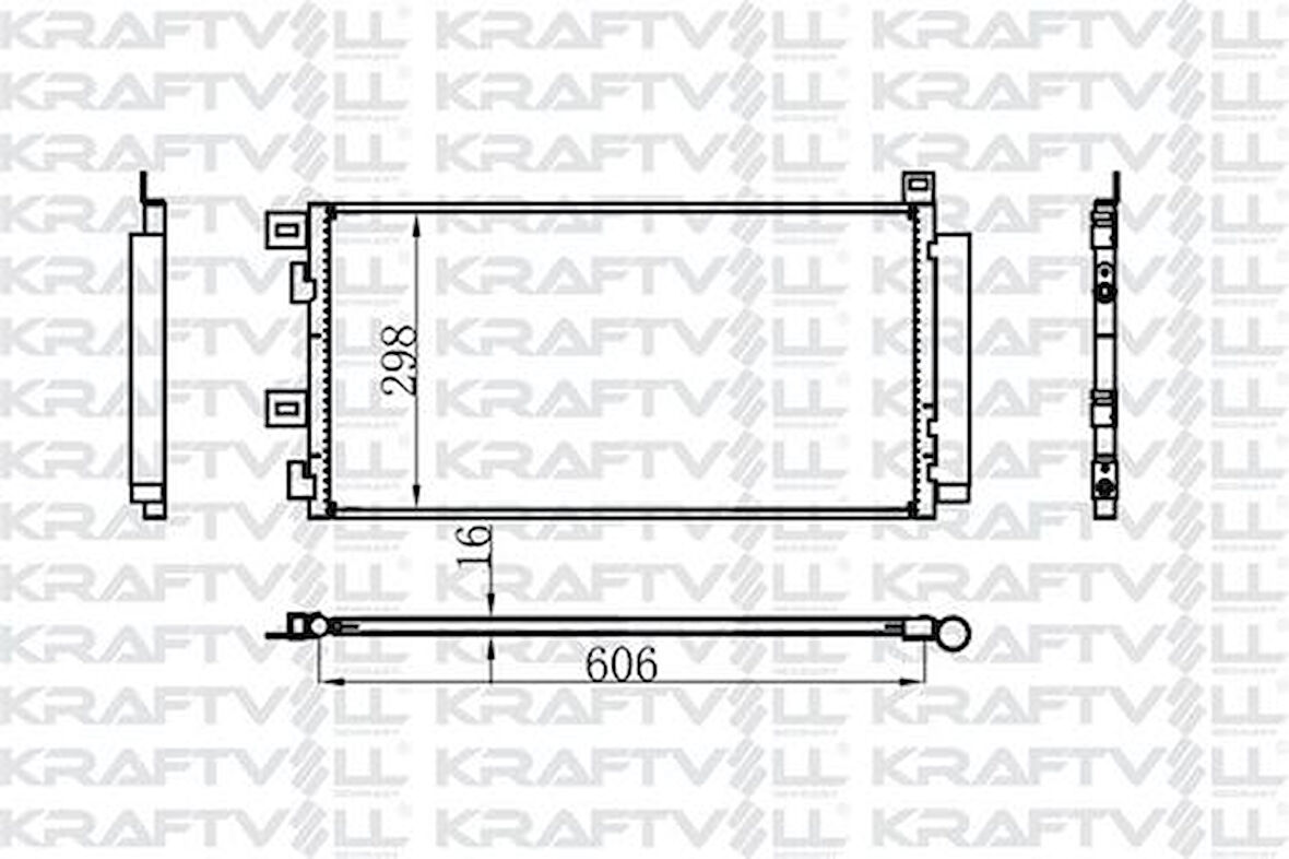 Kraftvoll 08060090 Klima Radyatörü Mini R50 R53 02-06 R52 04-06 64531490572