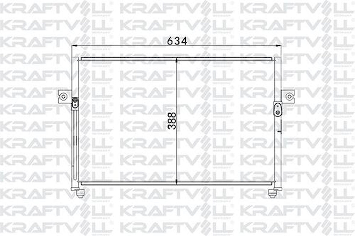 Kraftvoll 08060093 Klima Radyatörü (Kondanser) Stare 2.5CRDI 97- 976064A000