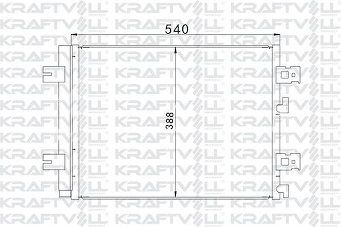 Kraftvoll 08060104 Klima Radyatörü (Kondanser) Dacia Duster Logan II Sandero II Lodgy 1.2-1.4-1.5 DCI 1.5 8200741257