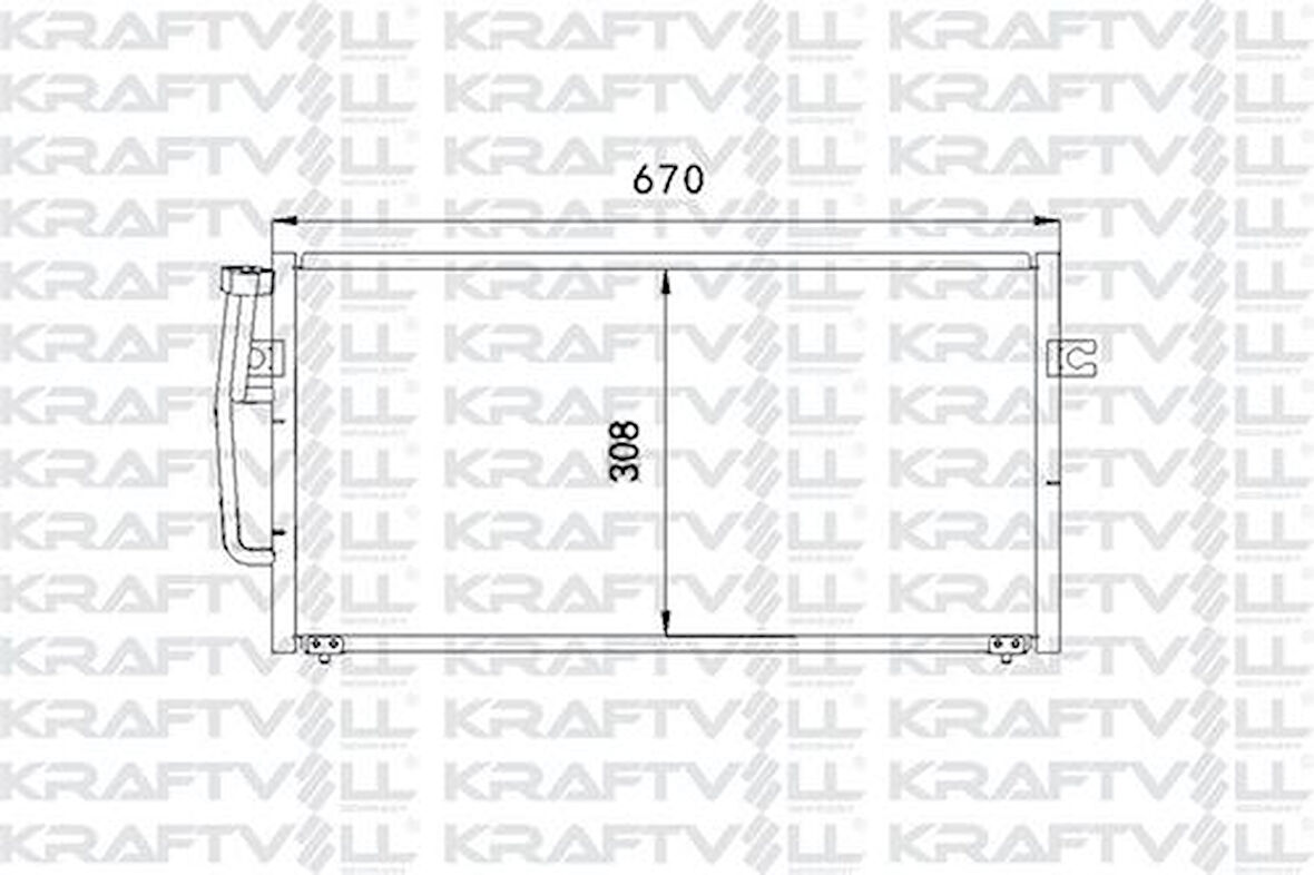 Kraftvoll 08060111 Klima Radyatörü Mitsubishi Carisma 1.9 DID 2000-Volvo S40 1999- 30818183