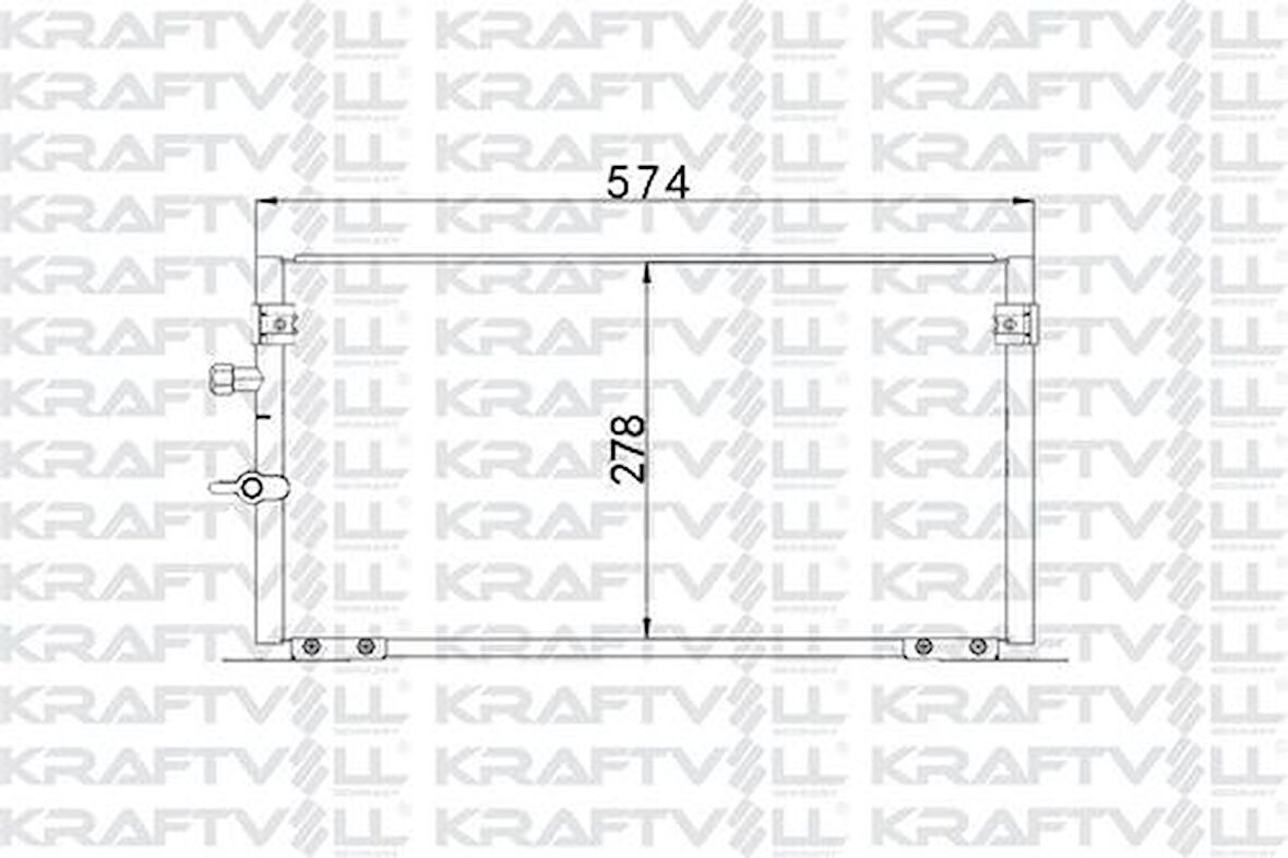 Kraftvoll 08060188 Klima Radyatörü (Kondanser) Toyota HiIux 2.4D 97- 8846035200