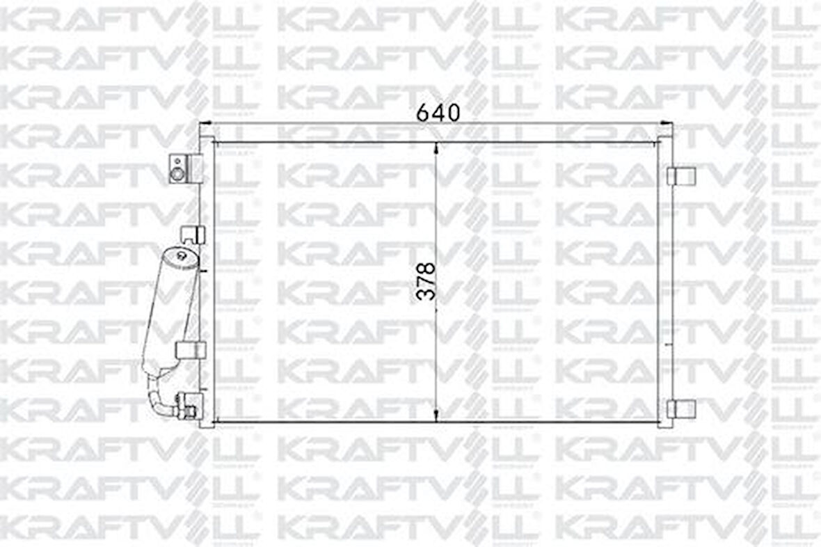 Kraftvoll 08060192 Klima Radyatörü (Kondanser) Qashqai (643x377x16) 92100JD000