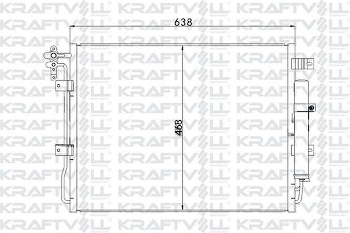 Kraftvoll 08060220 Klima Radyatörü 306Dt Discovery IV L319 09-18 Range Rover Sport I L320 09-12 JRB500250