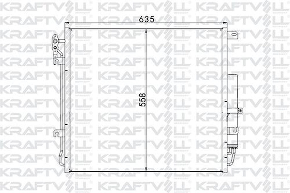 Kraftvoll 08060221 Klima Radyatörü Discovery 3 L319 05-09 Range Rover Sport I L320 05-12 JRB500030