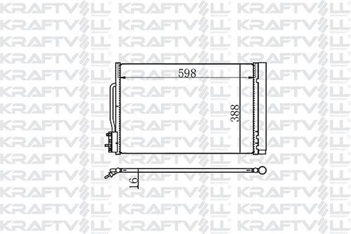 Kraftvoll 08060238 Klima Radyatörü Insignia B 15-Otomatik Manuel 84208083