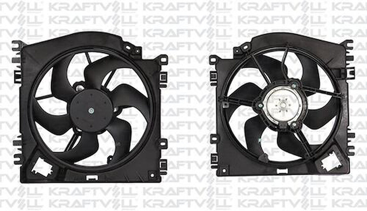 Kraftvoll 08120012 Radyatör Fan Motoru Davlumbazlı Clio III 05-Ac 7701059785