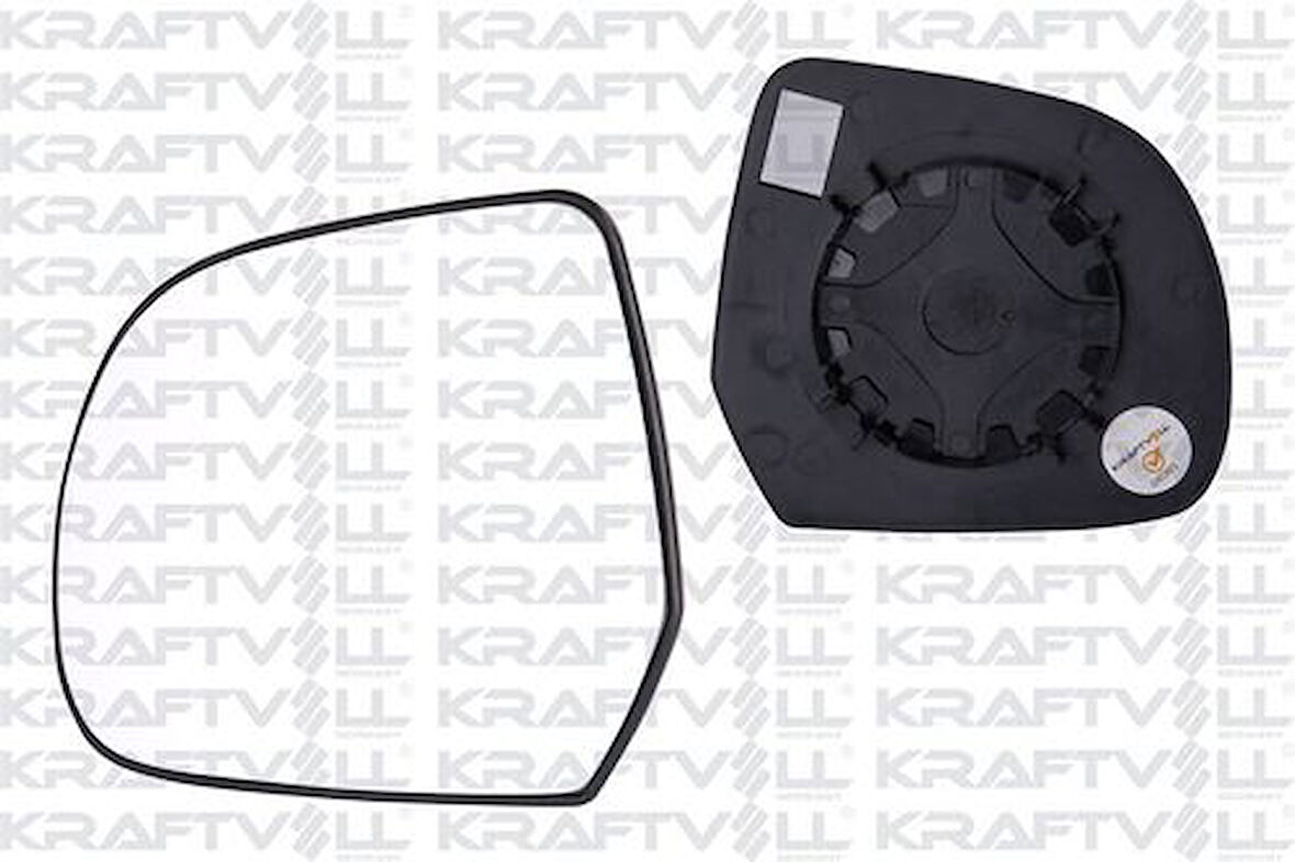 Kraftvoll 09080011 Dış Dikiz Ayna Camı Mekanik Convex Camlı Sol Duster-Lodgy-Dokker 963023379R