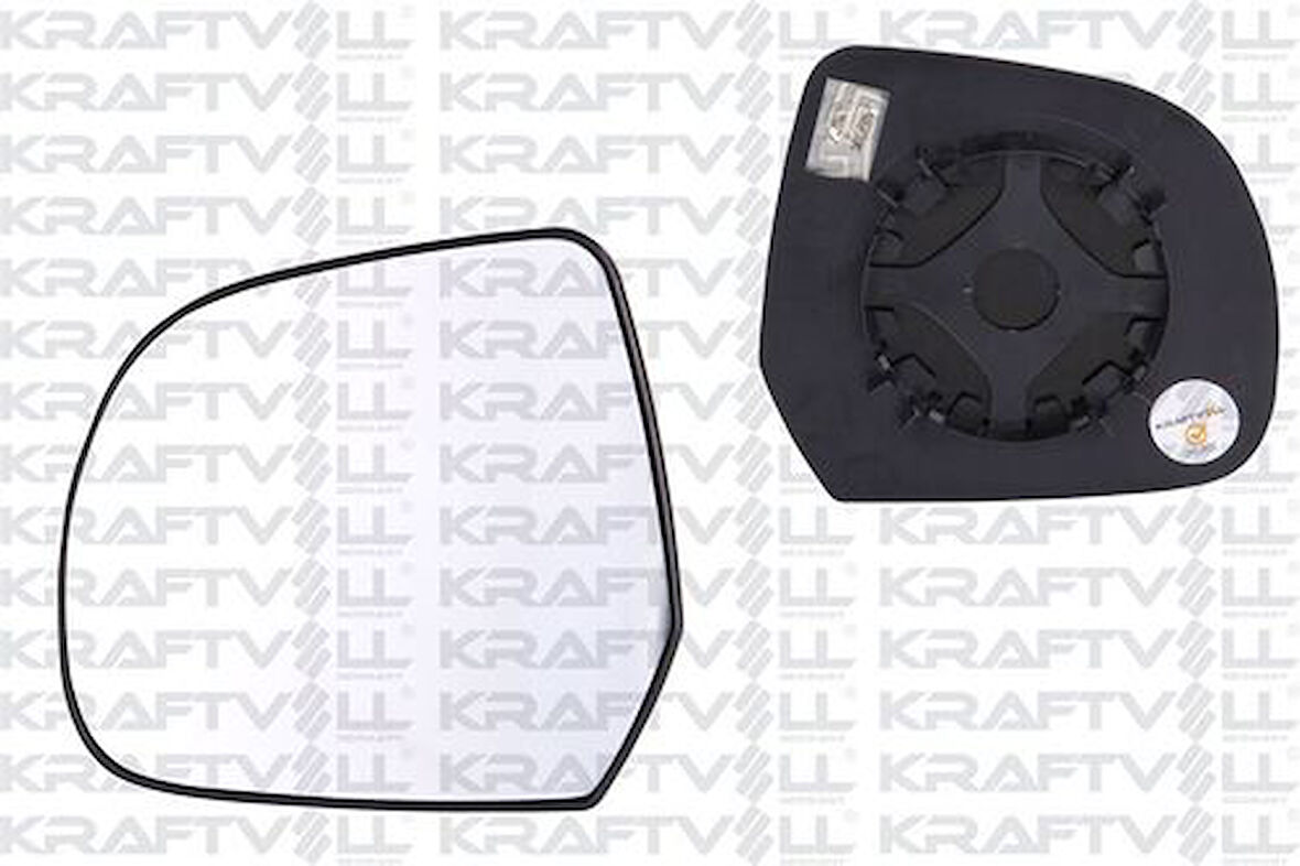 Kraftvoll 09080013 Dış Dikiz Ayna Camı Elektrikli Isıtmalı Convex Camlı Sol Duster-Lodgy-Dokker 96363482R