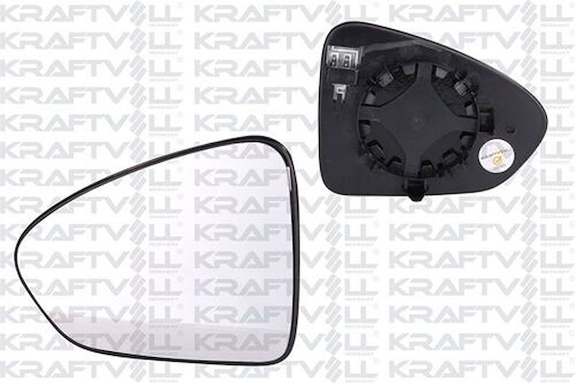 Kraftvoll 09080035 Dikiz Ayna Camı Sol Elektrikli Isıtmalı Fiat Egea 15- 71779590