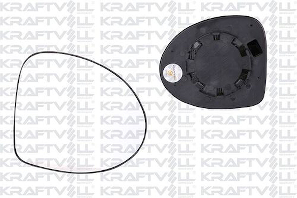 Kraftvoll 09080123 Dış Dikiz Ayna Camı Mekanik Convex Camlı Sağ Clio Symbol 08-12 