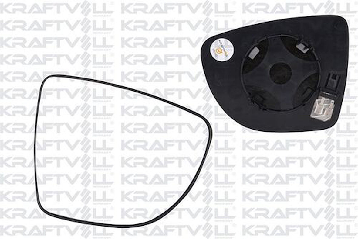 Kraftvoll 09080156 Dış Dikiz Ayna Camı Elektrikli Isıtmalı Asferik Camlı Sağ Clio IV 12- 963658306R