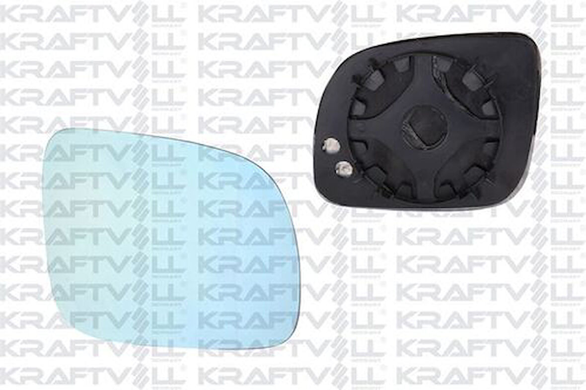 Kraftvoll 09080164 Dış Dikiz Ayna Camı Elektrikli Isıtmalı Convex Camlı Sağ (Blue Glass) Golf IV (99-04) 1J1857521E