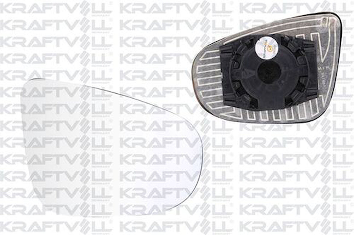 Kraftvoll 09080168 Dış Dikiz Ayna Camı Elektrikli Isıtmalı Sağ Convex Camlı Golf VI (09-13) 5K0857522