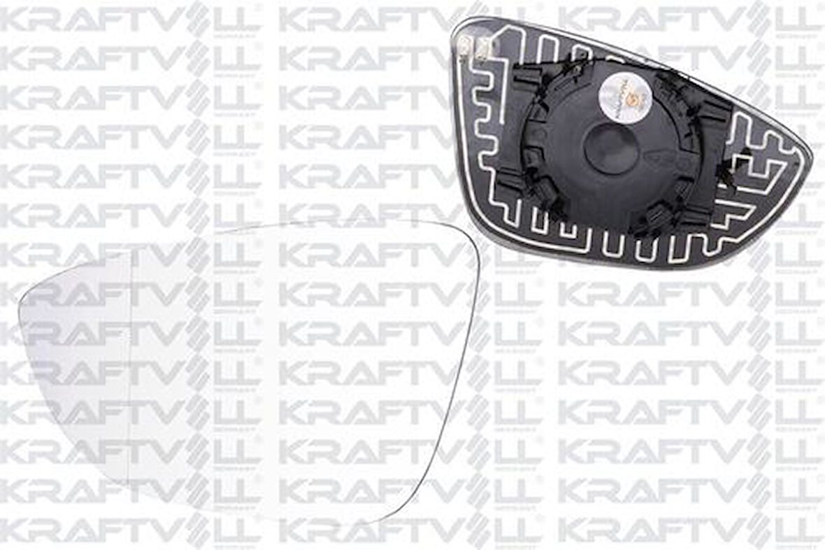 Kraftvoll 09080169 Dış Dikiz Ayna Camı Elektrikli Isıtmalı Sol Asferik Camlı Jetta (10-) 5C6857521