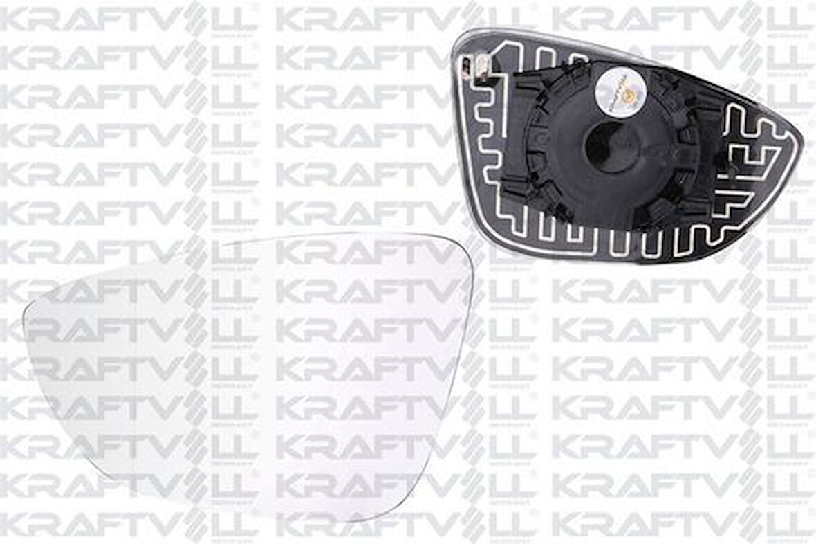 Kraftvoll 09080171 Dış Dikiz Ayna Camı Elektrikli Isıtmalı Sol Asferik Camlı Passat (10-) 3C8857521