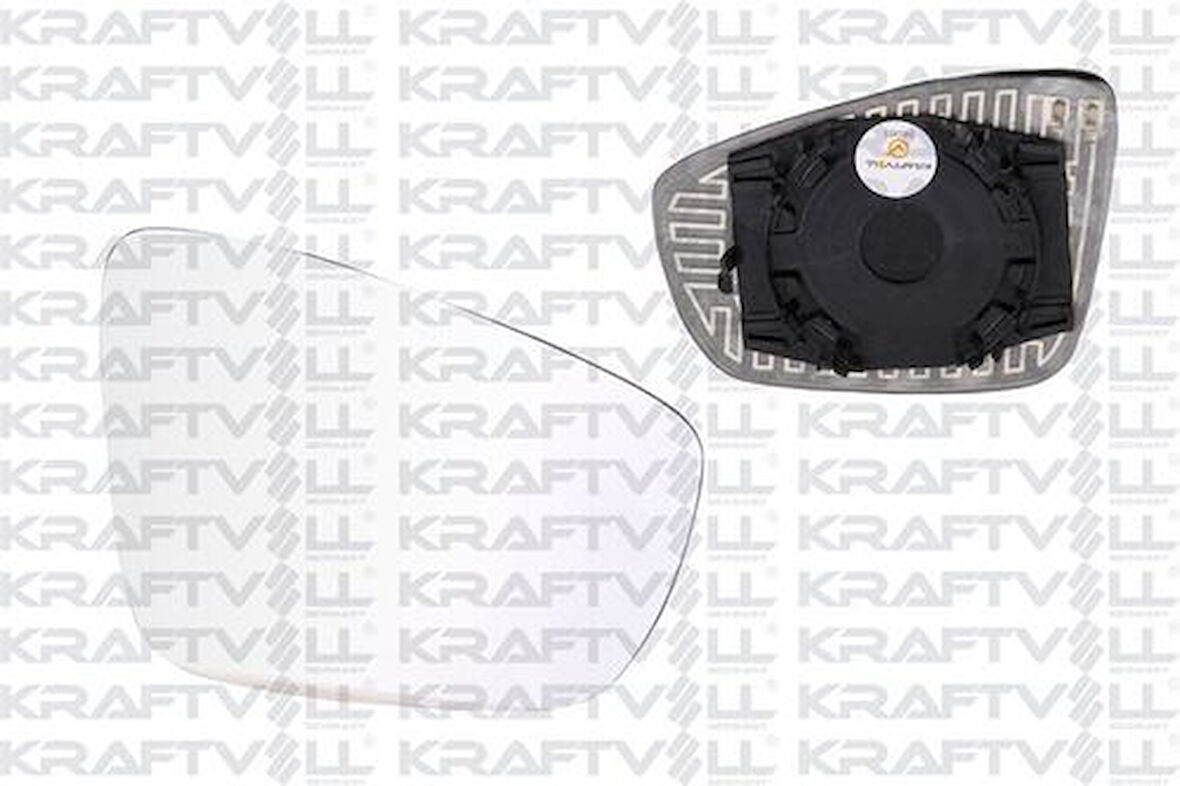 Kraftvoll 09080174 Dış Dikiz Ayna Camı Elektrikli Isıtmalı Sağ Convex Camlı Polo (11-) 6R0857522