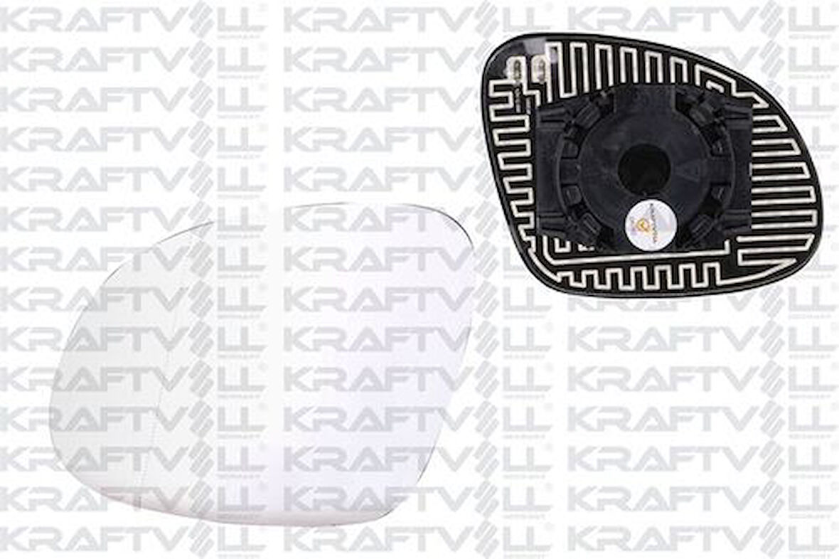 Kraftvoll 09080191 Dış Dikiz Ayna Camı Sol Elektrikli Isıtmalı Asferikli Tiguan 07-Sharan 10- 5N0857521