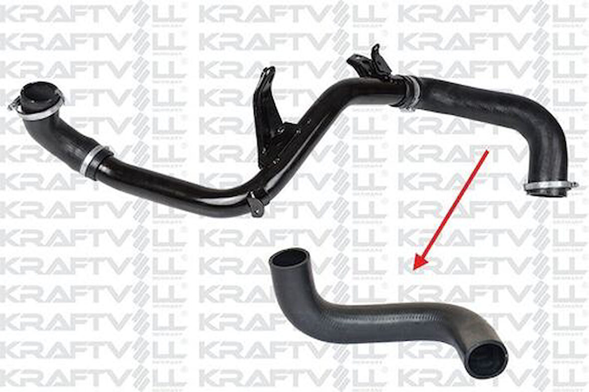 Kraftvoll 10030910 Turbo Intercooler Hortumu (Büyük Metal Boru Hariç) Focus II Focus II C-Max 1.6TDCI 90Ps 110Ps 03-10 6M516C646GC