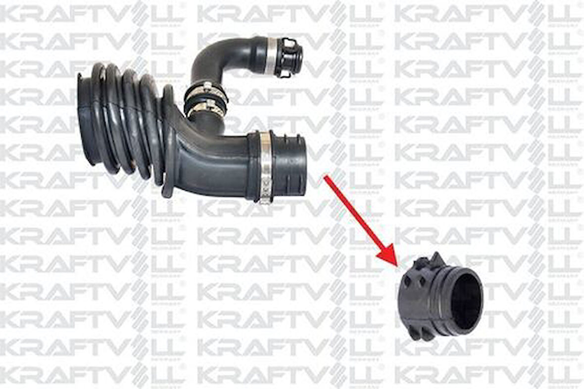 Kraftvoll 10031351 Hava Filtre Hortumu Uc Borusu Ford Focus II C-Max ı 1.6 TDCI 06-11 Volvo S40 V50 C301.6 D 03 7M519A673EJ