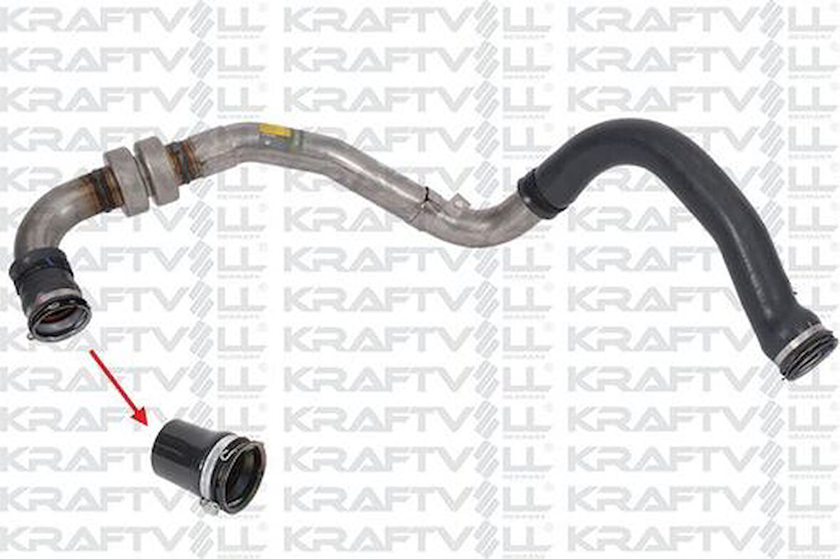 Kraftvoll 10031480 Turbo Hortumu Küçük (Metal Boru Hariç) K9K Laguna III 1.5 DCI 8200493735