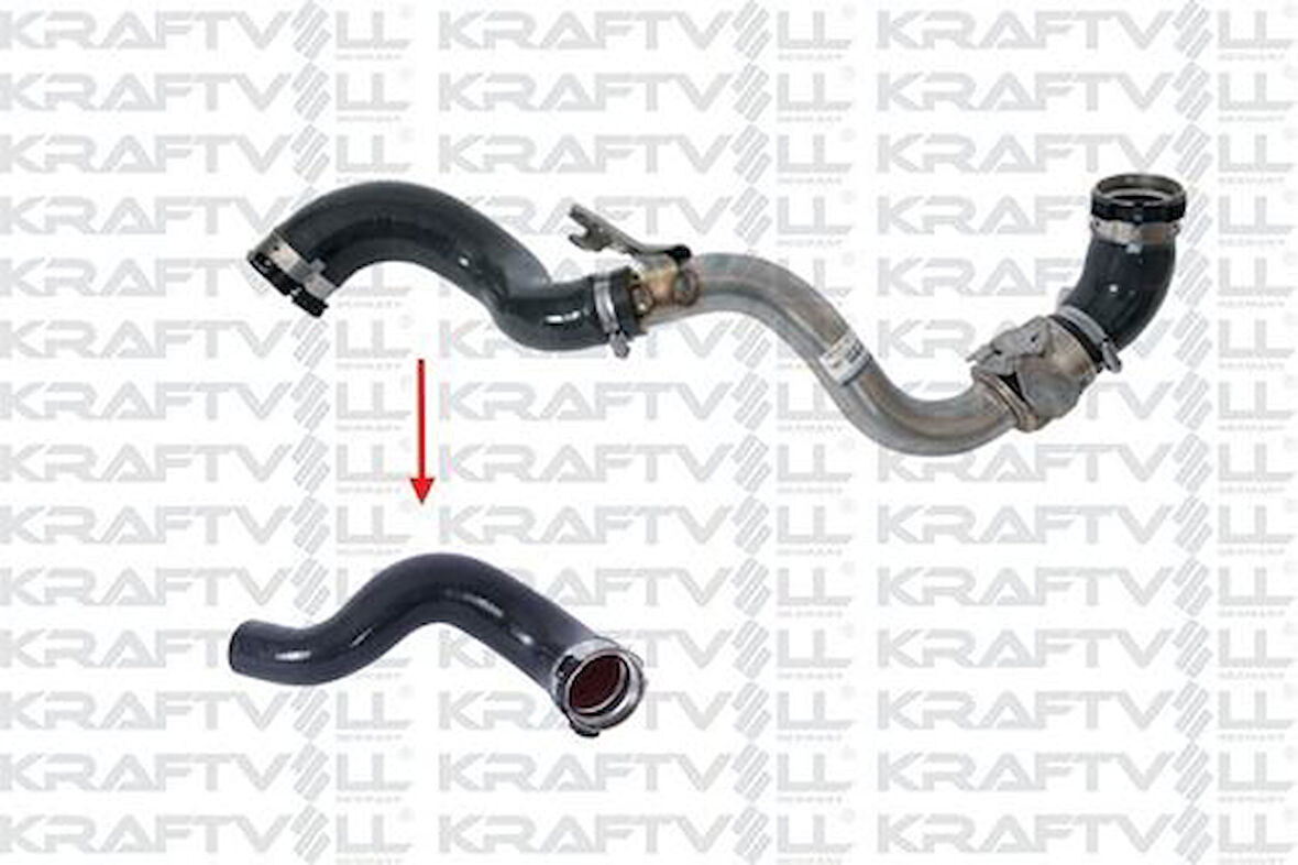 Kraftvoll 10032553 Turbo Hortumu Büyük Metal Boru Hariç Renault Trafic III 1.6 DCI Opel Vivaro B 1.6 DCI 144603145R