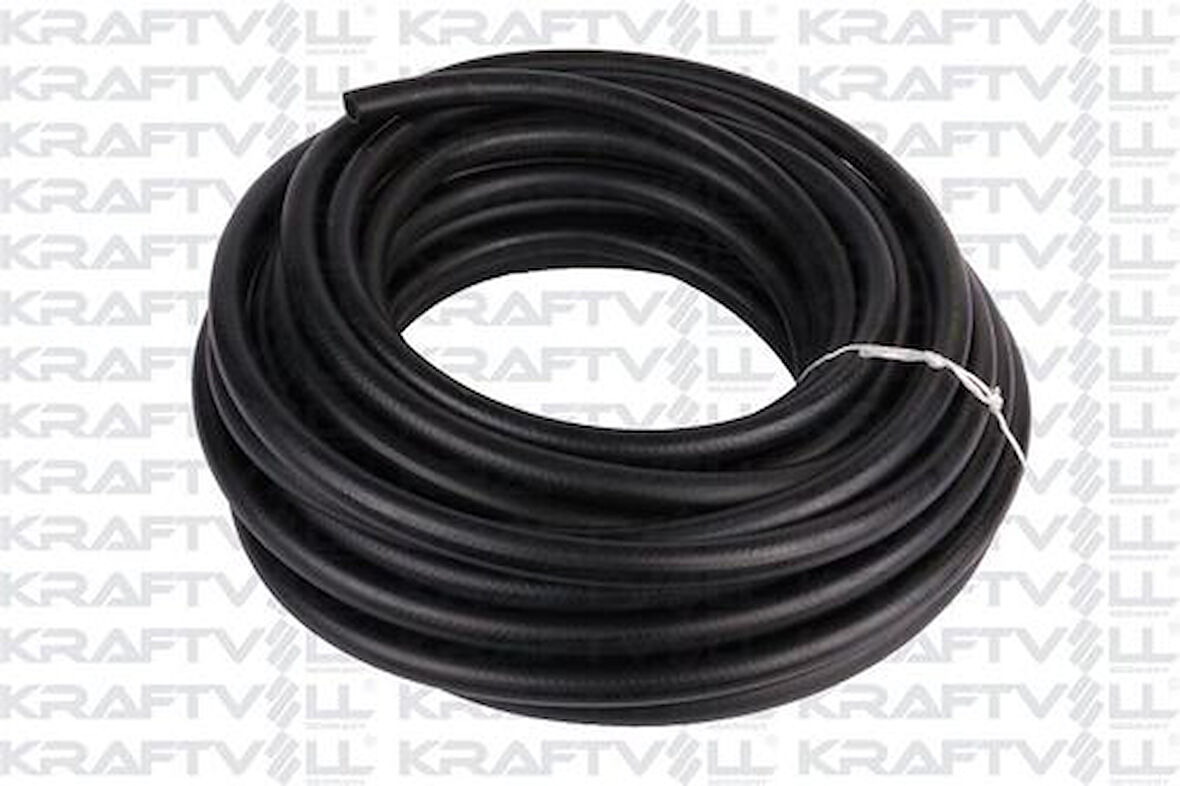 Kraftvoll 10032708 İçten Örgülü Yakıt Hortumu 65660 15.0mm 23.0mm Nbr CR E Tipi Makarasız (25M) 