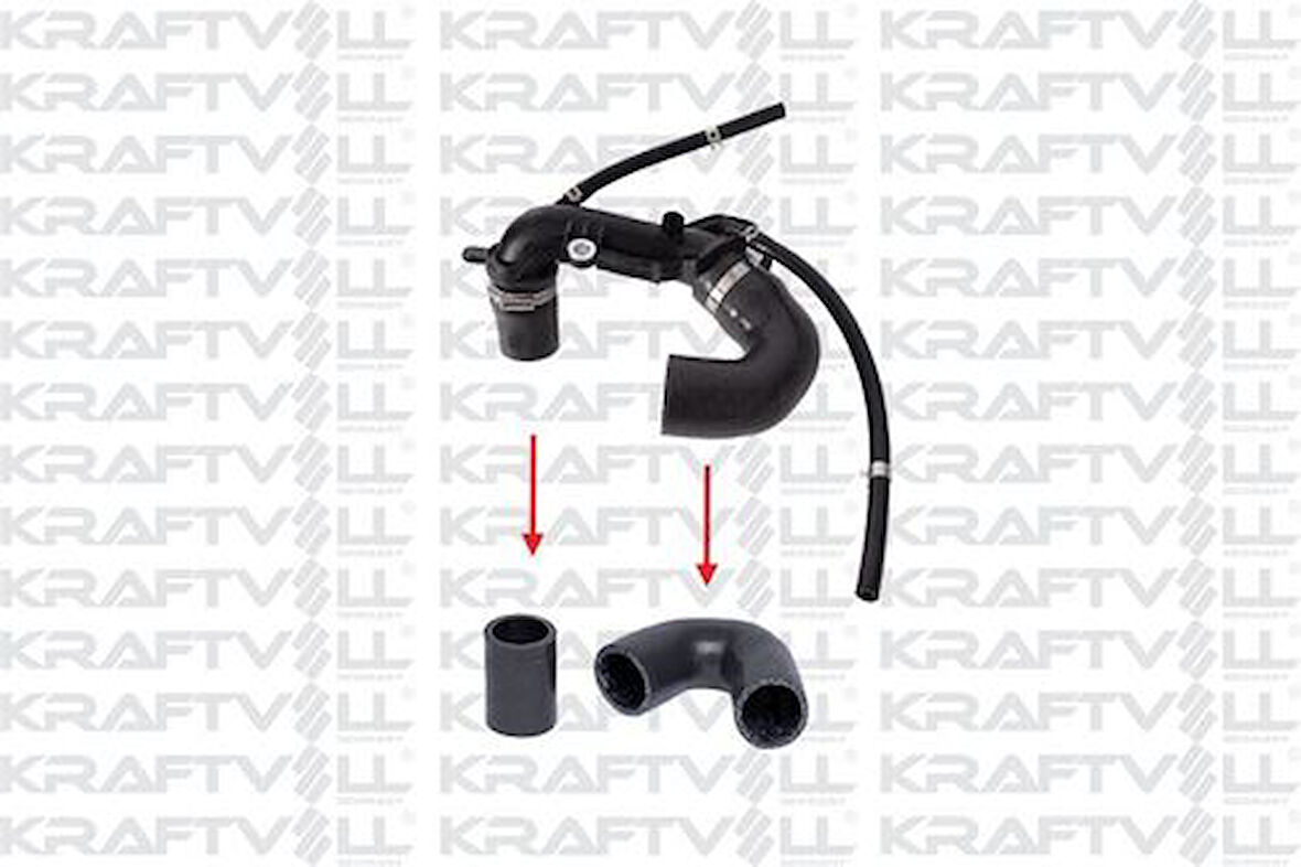 Kraftvoll 10034602 Turbo Borusu Hortumu 3 Kat Polyester Kullanılmıştır Renault Kangoo II 1.5 DCI Renault Clio II Clio 8200770644