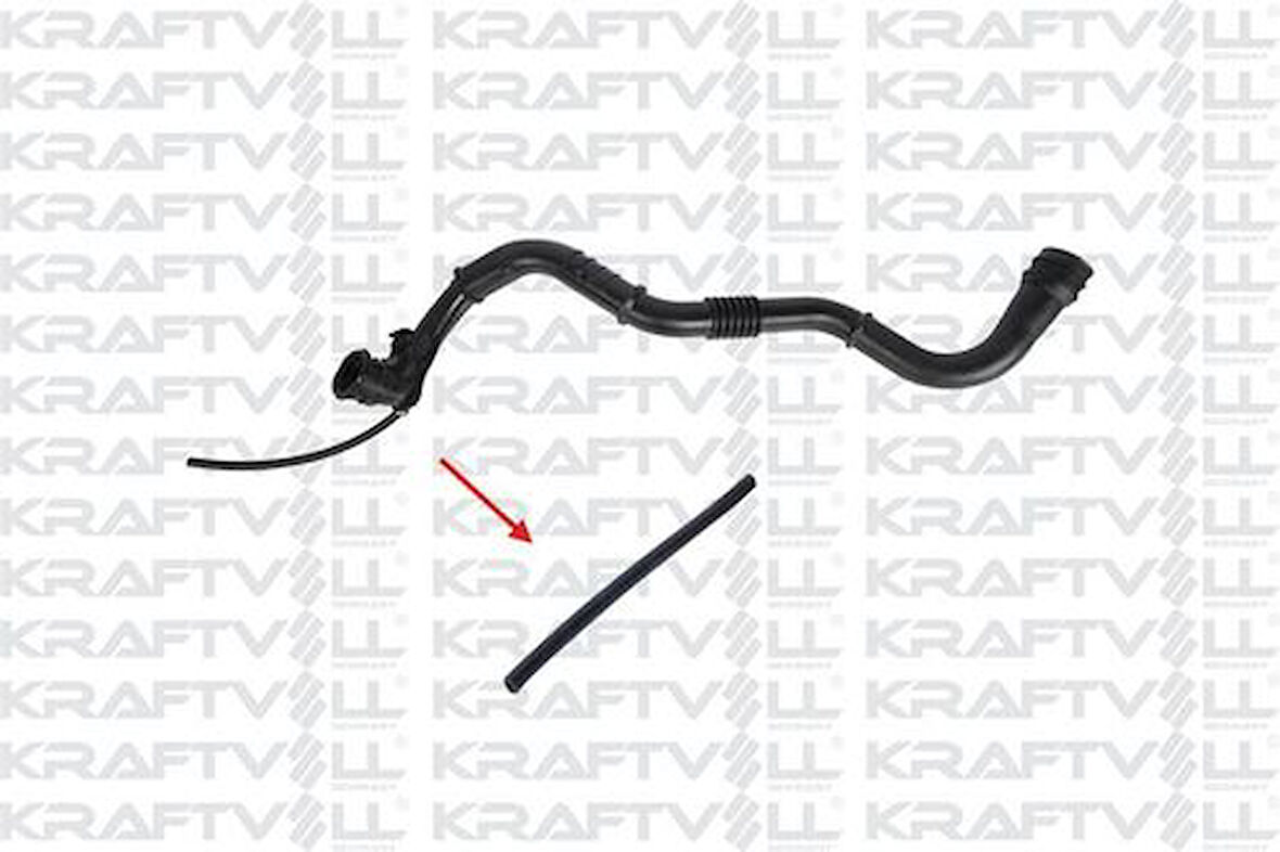 Kraftvoll 10034848 Turbo Borusu Hortumu 5Mm 11Mm = 26Cm Ok Ile Gosterılen Hortum Renault Grand Sc Nıc II (Jm0 1)Ren