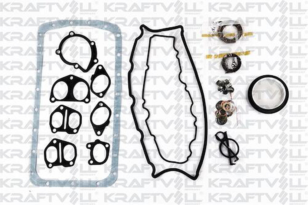 Kraftvoll 12010057 Motor Takım Contası (Alt Üst Full) S.K.C Harıc Skt Kecelı Subap Lastıklı Partner Berlıngo P306 Expert Jumpy (00 08) Dw8 (1.9 Duz)
