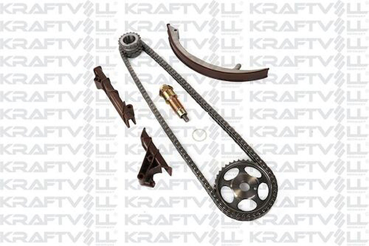 Kraftvoll 12100019 Eksantrik Zincir Seti (OM601 OM602) 190 W201 85-93 W124 85-93 W210 96-99 Vito 638 96-03 Sprinter 96-02 A0039975594