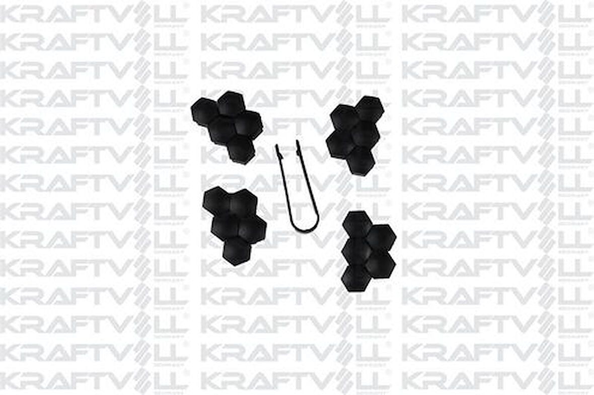 Kraftvoll 21030302 Siyah Bijon Kapağı Takım 20 Ad Cıkarma Aparatı A1 A3 A4 A5 A6 A7 A80 Caddy Golf 321601173A