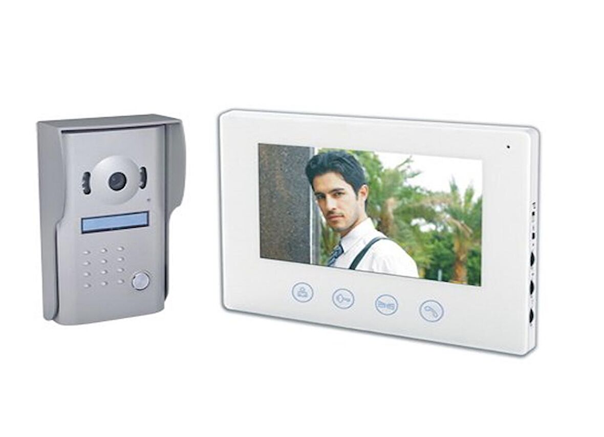 Multitek RL-B43M 4,3 inç LCD Renkli Görüntülü Daire Telefon Villa Set