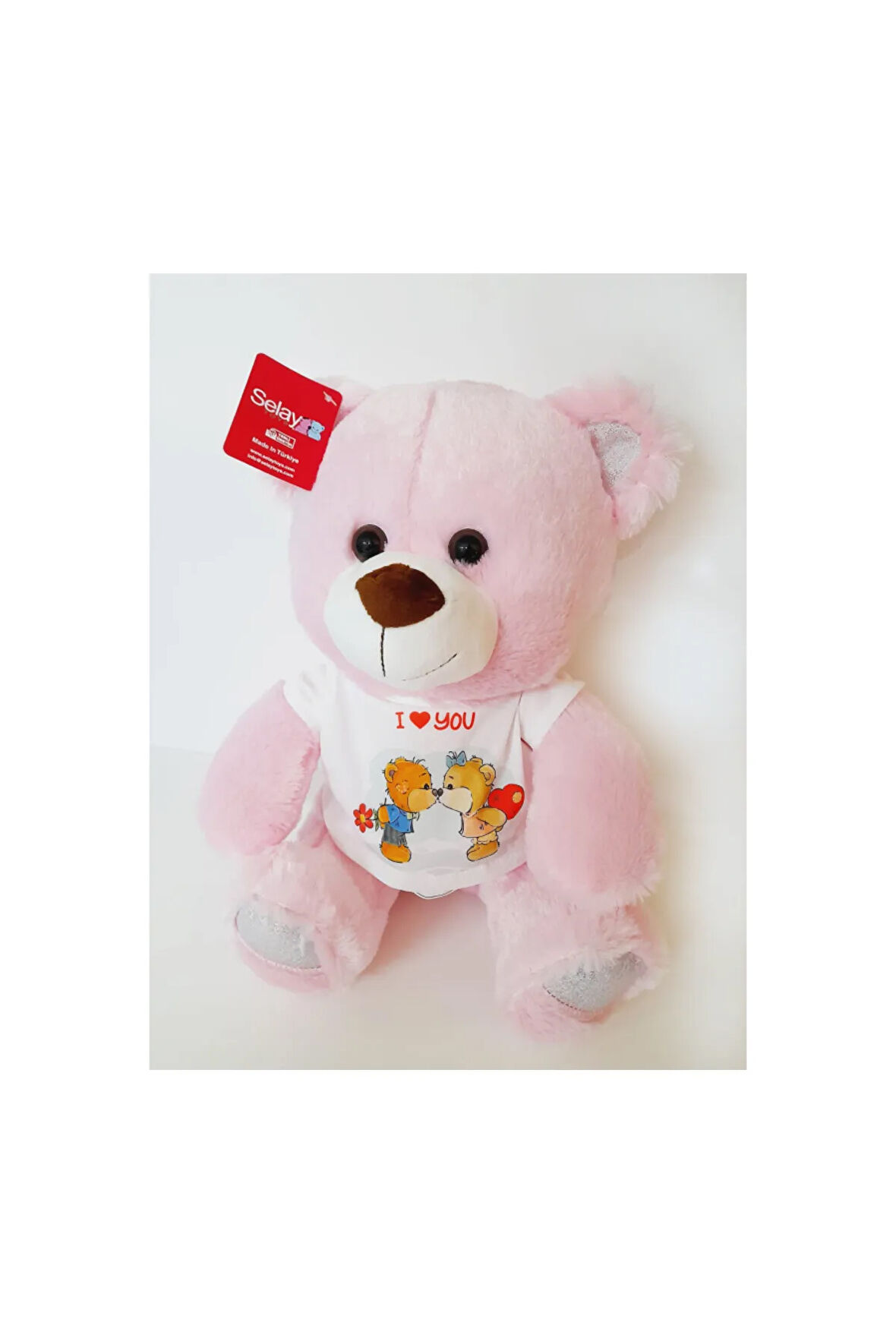 Sevimli Kıyafetli Ayıcık Uyku Arkadaşı Peluş Oyuncak 30 cm