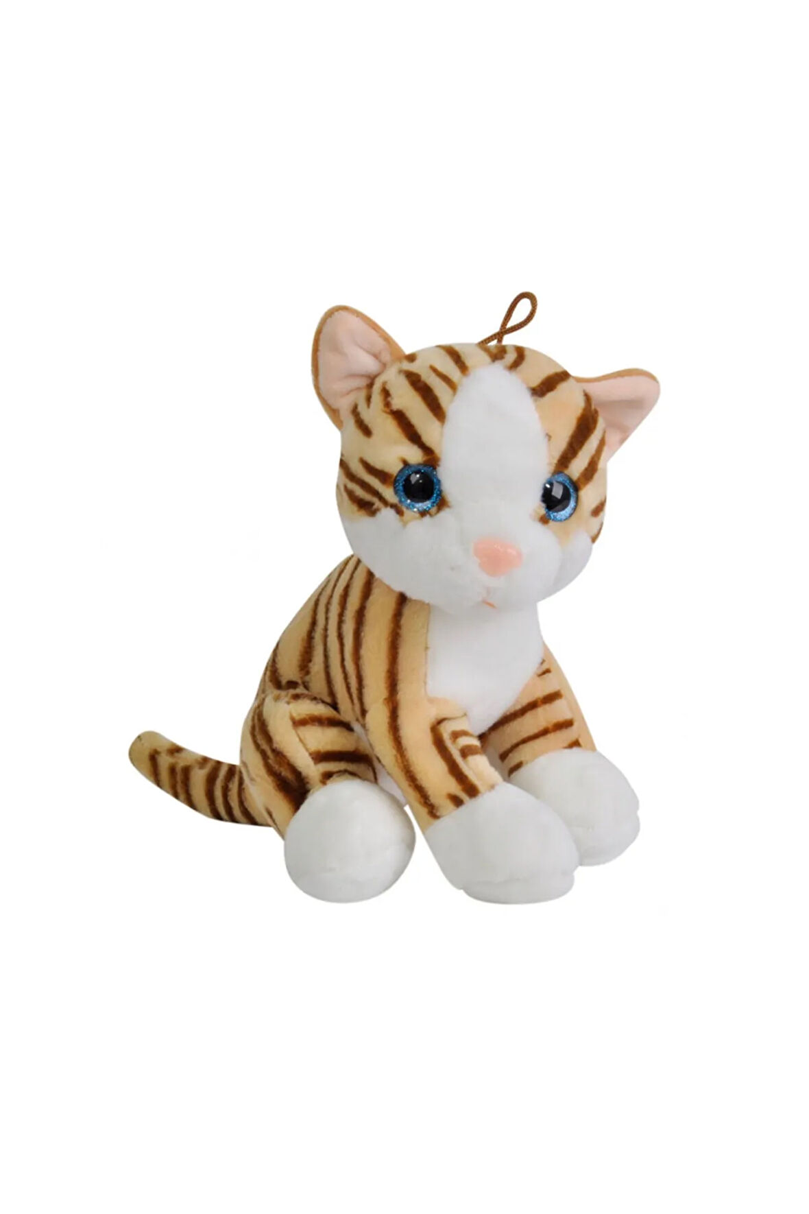 Peluş Kedi Oyuncak 25 cm Kahverengi Çizgili Kedi Oyuncak