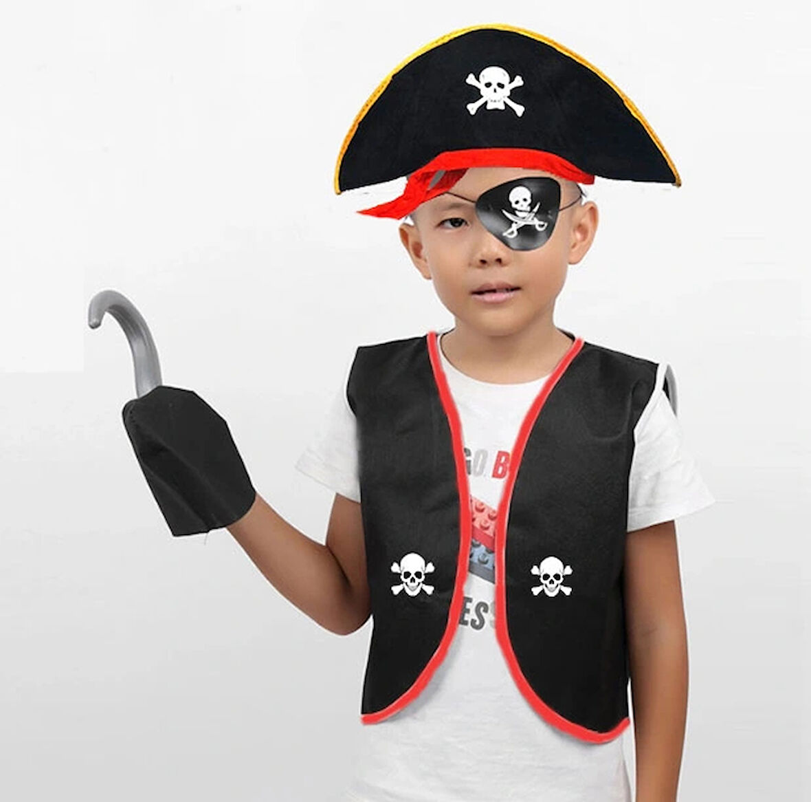 Leyloş Korsan Kostüm Seti Çocuk Boy 4-6 Yaş
