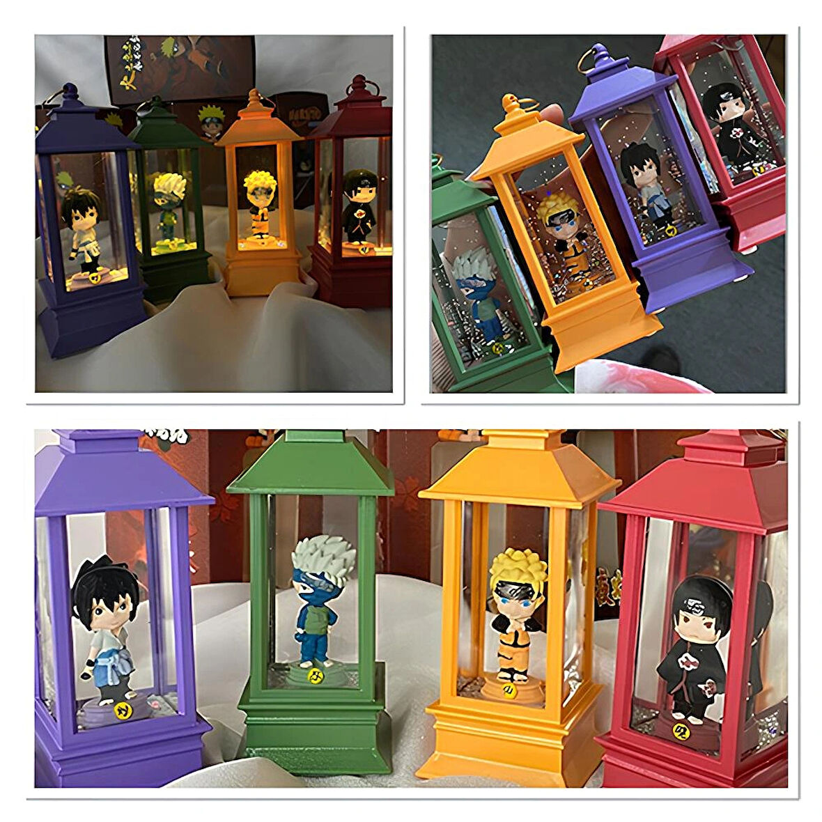 Leyloş Anime Naruto Figürlü Işıklı Kar Küresi