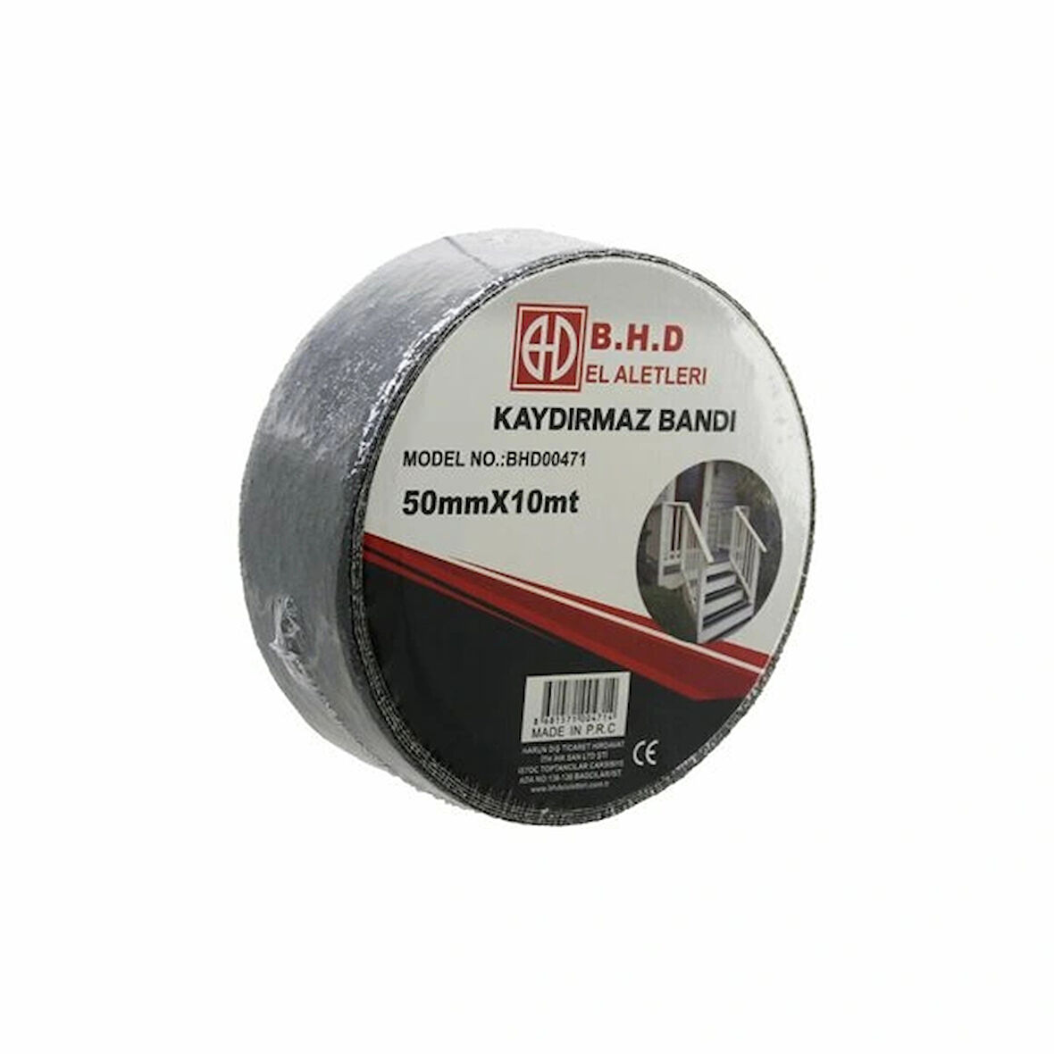 Leyloş Kaydırmaz Siyah Bant 50 Mm X 10 Mt