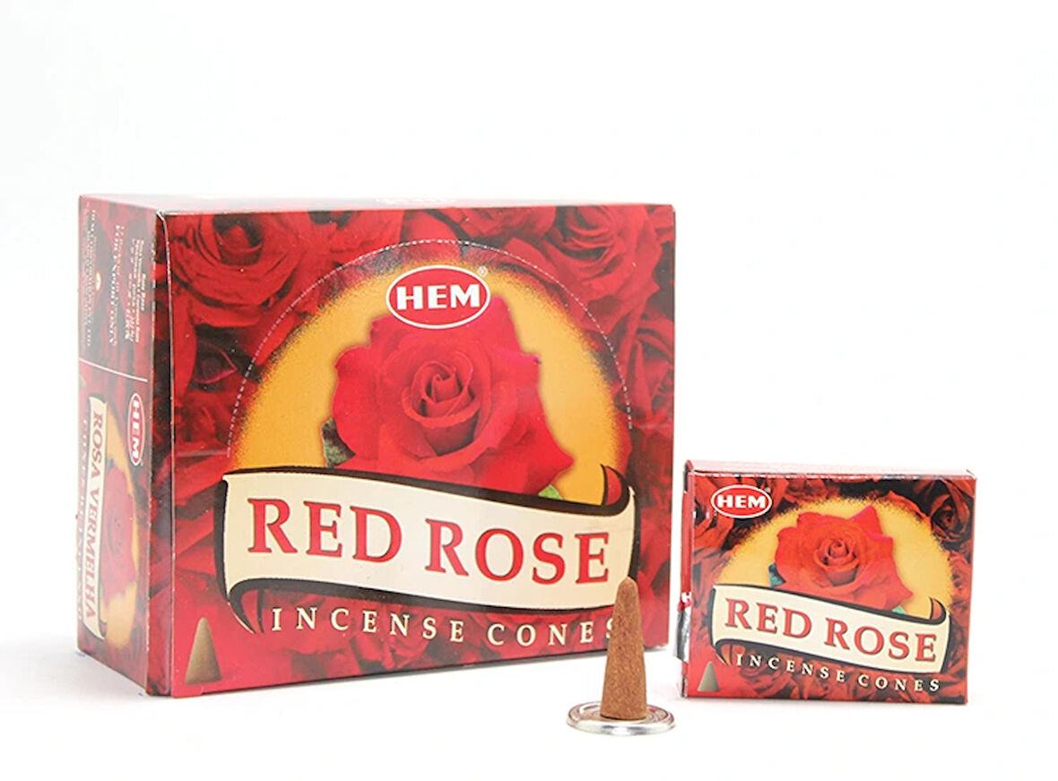 Leyloş Red Rose Aromalı Konik Tütsü